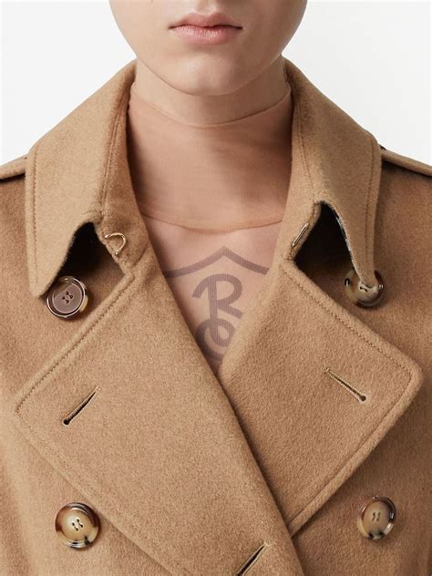 Burberry cashmere kensington trench coat